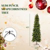 Mydepot Pre-Lit Pencil Christmas Tree, Green Artificial Spruce Slim Christmas Trees - 2 of 4