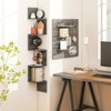 Tangkula 2pcs 5-Tier Corner Shelf Wall Mount Floating Corner Bookshelf Industrial Corner Ladder Shelf - 4 of 4