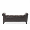 NicBex Modern 50" Storage Bench Wood Accent Stool with Button Tufted and Armrests for Bedroom and Living Room - 4 of 4