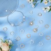 200PCS 17mm Hammered Hoop Charms, 2-Color Alloy Round Linking Rings for DIY Jewelry Making - 4 of 4