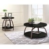 Vynxaria Dark Grey and Black Nickel End Table, Contemporary Design - 2 of 4