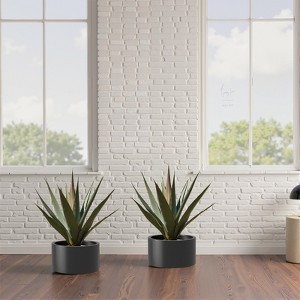 Wooakway Outdoor/Indoor/Decor/Garden Large Tall Metal Planter Pots Planter Boxes Cachepots Nursery Pots - 1 of 4