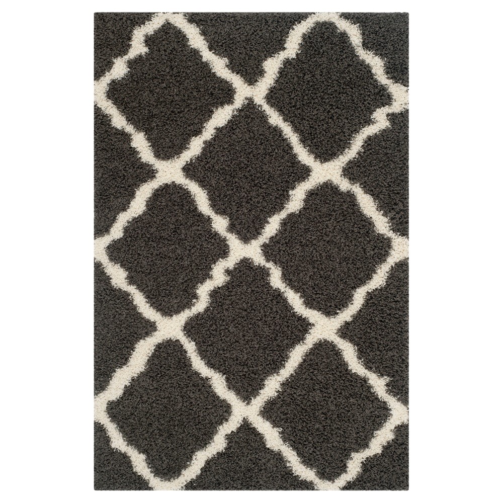 5'1inx7'6in Kalamata Rug Dark Gray/Ivory - Safavieh