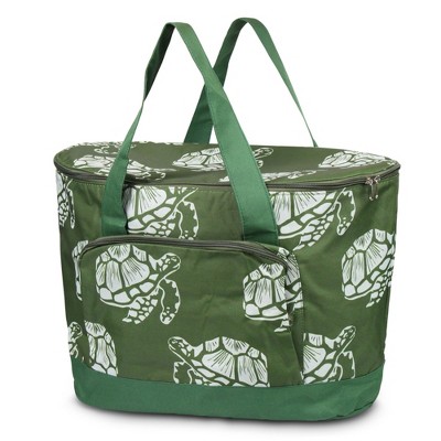 Zodaca Fashionable Large Cooler Bag, Green Turtle