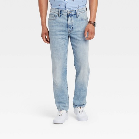 Men's Slim Straight Fit Jeans - Goodfellow & Co™ Light Blue 28x30