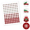 Big Dot of Happiness Merry Little Christmas Tree - Red Truck Christmas Party Round Candy Sticker Favors - Labels Fits Chocolate Candy (1 Sheet of 108) - 2 of 4