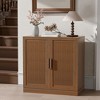 PexFix Modular Sideboard Cabinet with Storage Farmhouse Buffet Cabinet with Rattan Panels for Living Room Kitchen Dining Room Entryway - 3 of 4