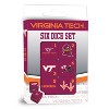 MasterPieces Officially Licensed NCAA Virginia Tech Hokies - 6 Piece D6 Gaming Dice Set Ages 6 and Up - 2 of 3