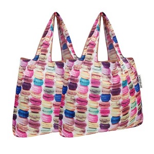 Wrapables Foldable Tote Nylon Reusable Grocery Bag (Set of 2) - 1 of 4