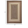 Colonial Mills Tiburon Braided Rug, Sandstorm 4' square, Square Shape - 2 of 2