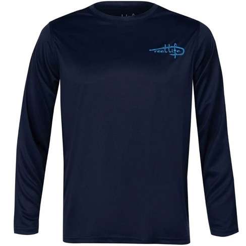 Reel Life Merica UV Long Sleeve Performance T-Shirt - Large - Sky Blue