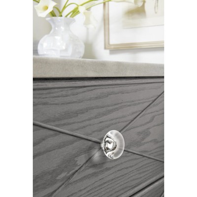 Glacio 1-3/4 inch Clear Polished Chrome Round Cabinet Knob