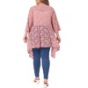 Agnes Orinda Women's Plus Size Draped Shawls Lightweight Open Front Lace Date Cardigans - 4 of 4