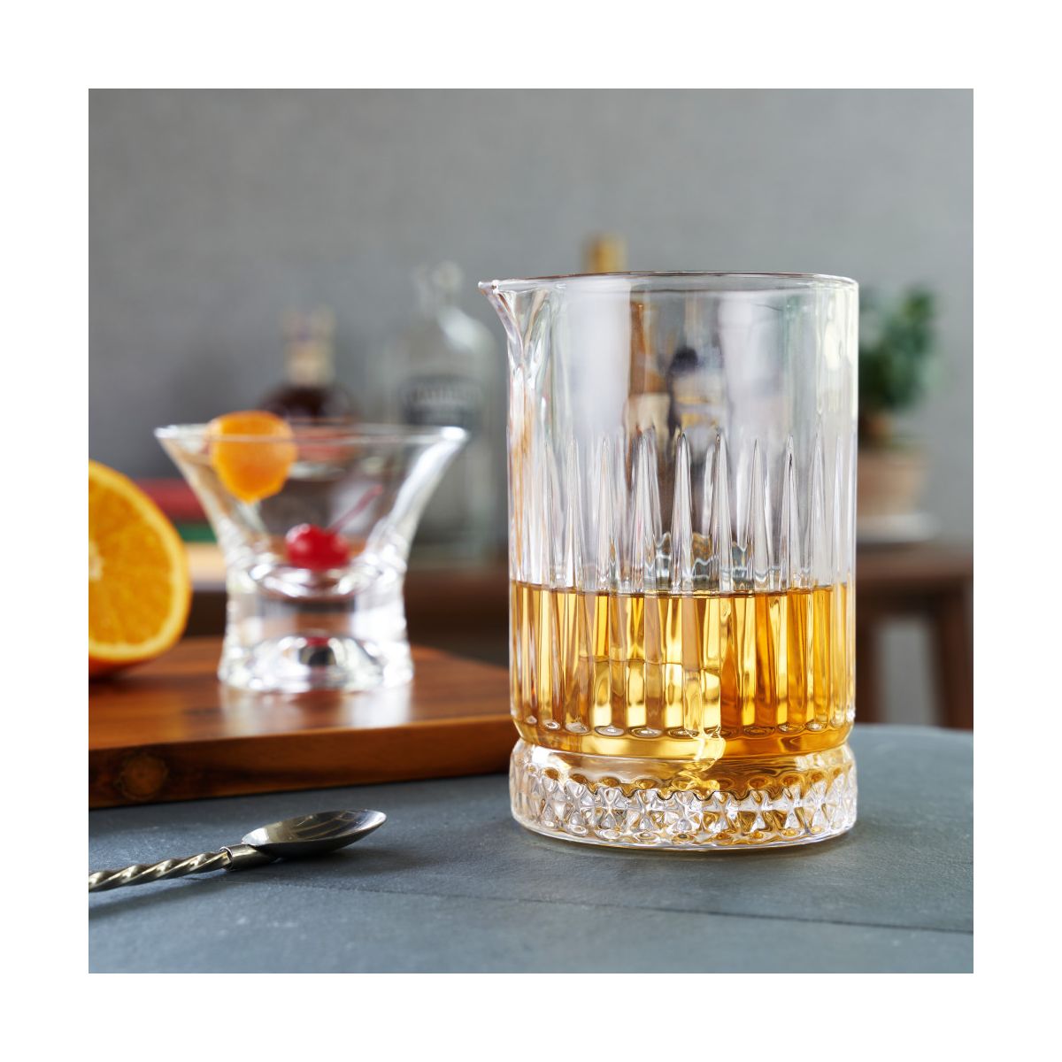Viski Pedestal Crystal Mixing Glass Perfect for Classic Stirred Drinks, Martini, Rum and Tequila Cocktails, Home Bar, Gifts for Cocktail Lovers, 23 oz - thumbnail 5