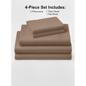 Rug Branch California Cotton Club Sheet Set – 600 Thread Count, 100% Long-Staple Cotton, Soft Sateen Weave - 1 of 4
