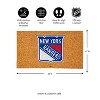 EvergreenNHLNew York Rangers Logo Natural Coir 28 x 16 Inches Indoor Outdoor Doormat - 3 of 4
