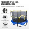 VEVOR 5FT Trampoline for Kids, 60" Indoor Outdoor Trampoline with Safety Enclosure Net, Basketball Hoop and Ocean Balls, for 3+ Years Kids - 4 of 4