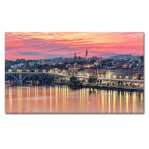 Trademark Fine Art -Gregory Ohanlon 'Georgetown in Twilight' Canvas Art - 1 of 1