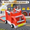 Costway Fire Truck Themed Inflatable Castle Water Park Kids Bounce House w/ 480W Blower - 4 of 4
