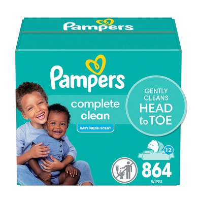 Pampers Baby Clean Fresh Scented Baby Wipes (Select Count)