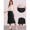 Allegra K Women's Autumn A-Line Stretchy Knit Long Sweater High Waist Skirt - image 2 of 4