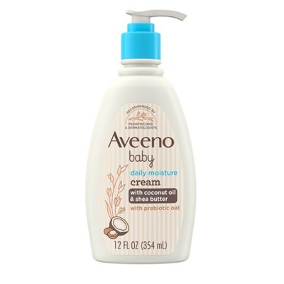Aveeno Baby Daily Moisturizing Cream with Prebiotic Oat  & Shea Butter - Gentle Coconut Scent - 12oz