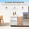 33 Inch Refrigerators, 5.12 Cu.Ft Under Counter Refrigerator with Removable Inside Basket, Built-In and Freestanding Beverage Refrigerator - 2 of 4