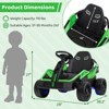 Costway Ride on Car for Big Kids 12V Battery Powered Electric UTV with Remote Control Red/Pink/Green - 3 of 4
