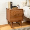 NicBex Mid-Century Modern Nightstand with Cutout Handles Bedside Table with 2 Drawers for Bedroom, Living Room - 4 of 4