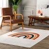 Nuloom Lia Single Rainbow Machine Washable Indoor Area Rug 3' 3" x 5' in Beige - 2 of 4