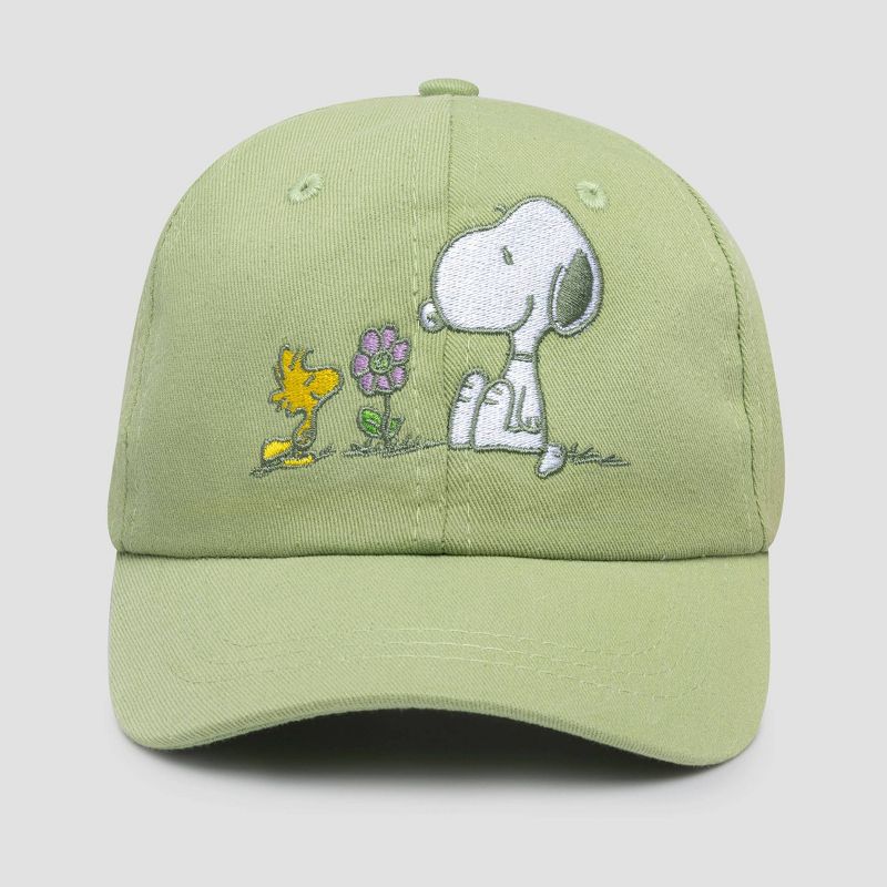 Toddler Boys&#39; Snoopy Peanuts Baseball Hat - Green, 4 of 5