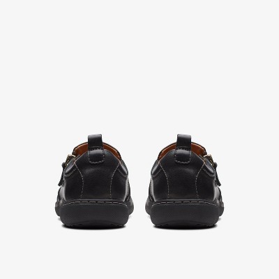 Женские кроссовки Clarks Womens Nalle Lilac Black Leather Sneakers 8 Medium — фото 5