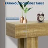 63" Console Table for Entryway, Wooden Narrow Sofa Table Behind Couch, Rectangular Entryway Table Foyer Hallway Table, Console Sofa Table - 3 of 4