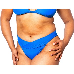 Women's Ally Crossover Bikini Bottom - MIGA Swimwear - 1 of 3