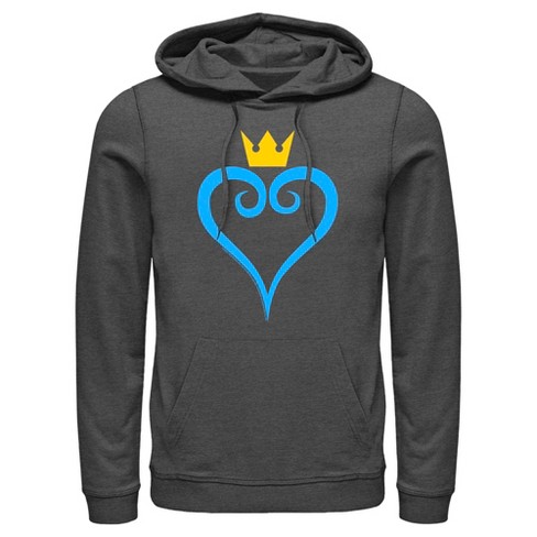 Men's Kingdom Hearts 1 Blue Heart Pull Over Hoodie - image 1 of 4