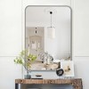 Whisen 30x36 Inch Rectangular Bathroom Wall Mirror, HD Glass with Anti-Rust Aluminum Frame - 2 of 4