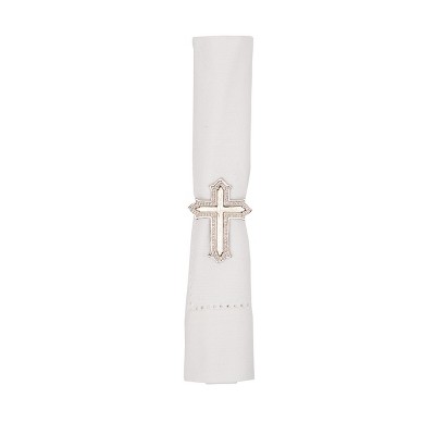 C&F Home Cross Napkin Ring Set of 6