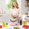 OPUX Lunch Box Women, Insulated Bag Girls School Kids Teen, Cute Small Soft Cooler Tote Adult Work Office, Reusable Medium Purse Pail - 4 of 4