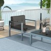 Costway Patio Aluminum Armchair Outdoor Single Sofa Chair with Cushions & Armrests Lawn - image 4 of 4