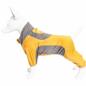 Pet Life (R) Active 'Warm-Pup' Heathered Performance 4-Way Stretch Two-Toned Full Body Warm Up - 1 of 4