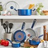 T-fal Initiatives Ceramic Cookware, 14 piece Set, Blue, G918SE64