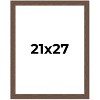 PosterPalooza | 21x27 Wide Barnwood Picture Frame, UV Acrylic, 6 Finishes - Grey, Brown, White, and Black - 2 of 4