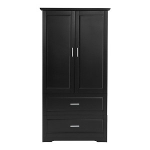 TiramisuBest Grey Bathroom Cabinet Triangle Corner Storage Cabinet with Adjustable Shelf Modern Style MDF Board - 1 of 4
