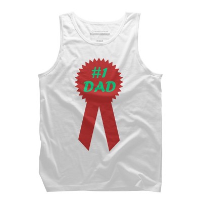 Men's Design By Humans #1 DAD Ribbon By Tank Top