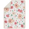 Sweet Jojo Designs Girl Baby Crib Bedding Set - Watercolor Floral Collection Peach and Green 4pc - 3 of 4