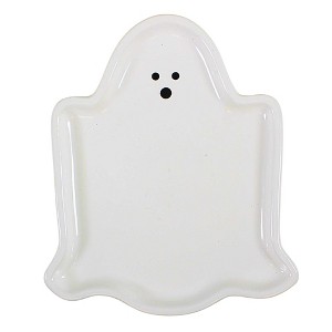 Tag 0.5 Inch Happy Halloween Ghost Appetizer Plate Halloween Seasonal Tabletop , Halloween Decor Ghoul Appetizer Party (1PC) - 1 of 4