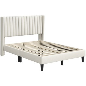 Yaheetech Upholstered Bed Frame with Wing Side - 1 of 4