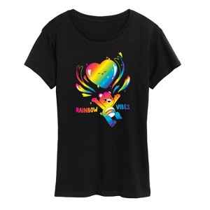 Women's - Care Bears - Rainbow Vibes Short Sleeve Graphic T-Shirt - 1 of 4
