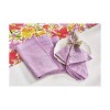 TAG Threads Slub Cotton Machine Washable Napkin Set of 4  Lavendar - 3 of 3
