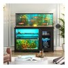 Aheaplus 55-75 Gallon Rectangle Aquarium Stand with Power Outlets & LED Light,Fish tank stand - 2 of 4